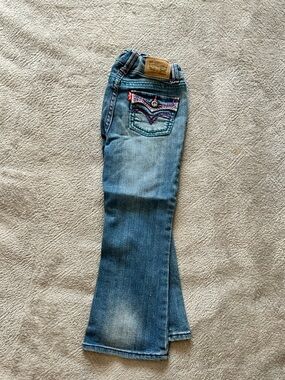 Levi's Light Blue Flare Jeans with Embroidered Back Pocket